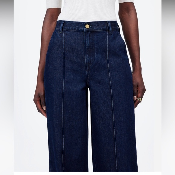 Madewell superwide trouser pants jeans size 25 dark wash new - Picture 4 of 12